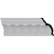 Ekena Millwork 7 3/4"H x 5 1/2"P x 9 1/2"F x 94 1/2"L Odessa Leaf Dentil Crown Moulding MLD07X05X09OD - alternate 1